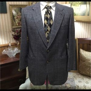Hart Schaffner Marx Glen Plaid Camel Hair Blazer
